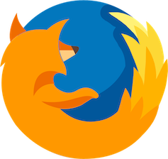 Firefox logo: 一直盘旋在地球上的火狐